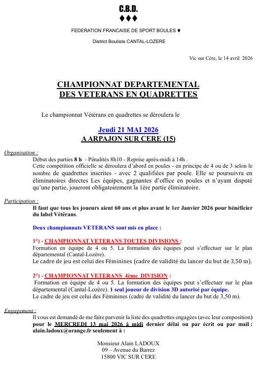 fédéraux VÉTÉRANS